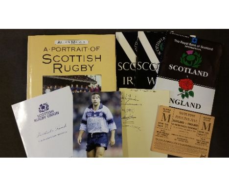 RUGBY UNION, Scotland selection, 1950s onwards, inc. ticket, v England 1950; programmes (20), v Ireland 1959, Wales 1961; 199
