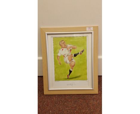RUGBY UNION, signed caricature sketch by Johnny Wilkinson, from the original by Ireland, signed tio lower white border, LE92/