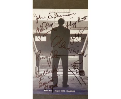 FOOTBALL, brochures/programmes for first/last matches at stadiums, inc. Manchester City v Southampton (Maine Road), signed by