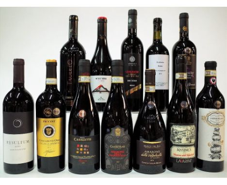 12 BOTTLES ITALIAN RED WINEUmberto Cesari Resltum Sangiovese 2013; Piccini  Chainti Reserva 2018; Tenuta Casaletti Amarone De