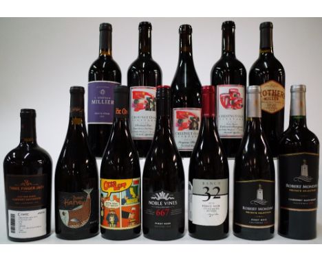 12 BOTTLES AMERICAN RED WINEThree Finger Jack Cabernet Sauvignon 2018; Dave Harvey GSMmm 2019; Odd Lot Petite Sirah-Petit Ver