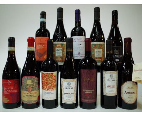 12 BOTTLES ITALIAN RED WINESanta Sofia Valpolicella 2012, Antichello Superiore 2017 and Antichello 2016; Domus Vini Lo Squero