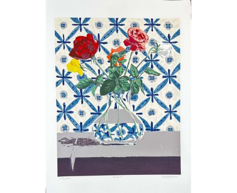 Serigraph titled Flowers Signed lower right numbered 103/200 Sight size 22.5" x 30"Condition:
