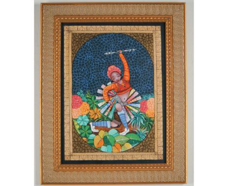 Aneilus Anders Acrylic on Canvas Painting. This vibrant work captures the dynamic energy and cultural expression often associ