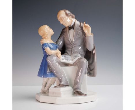 Offered is a charming porcelain figurine by Bing &amp; Grondahl depicting Hans Christian Andersen, the renowned Danish author