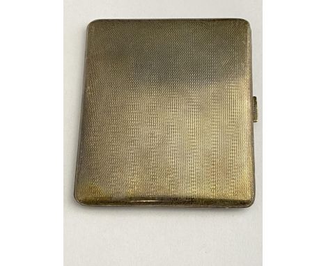 A hallmarked for Birmingham silver cigarette case. Weight 134 grams