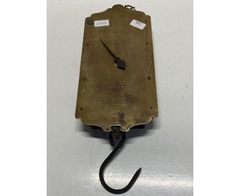 A set of antique salter scales, shipping unavailable