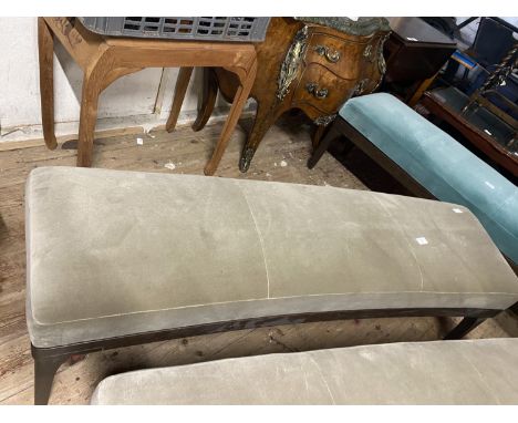 A long upholstered Bench L145 x W45 x H44cm, shipping unavailable