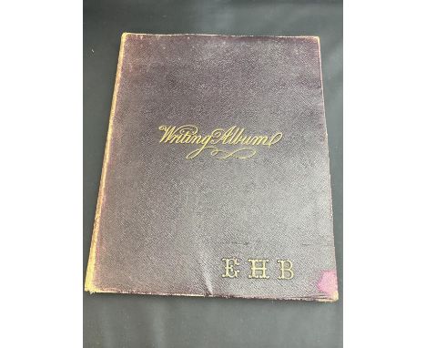 A late Victorian sketch book / writing album with a number of quality sketches.