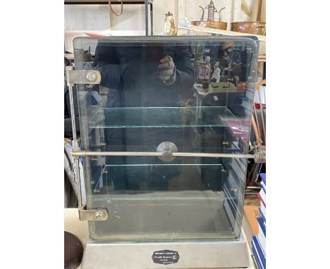 A vintage Scientific cabinet made by Townson and Mercer 55x37cm, shipping unavailable