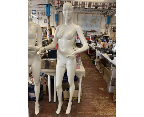A female mannequin on stand, shipping unavailable