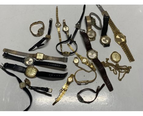 A large selection of vintage Men's and Ladies watches.