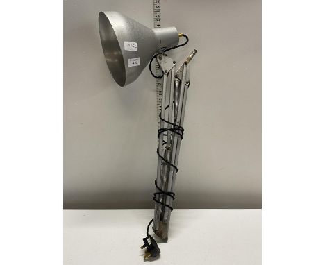 A vintage Angle Poise Herbert Terry industrial lamp (untested), shipping unavailable