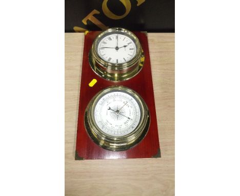 WALL MOUNTED CLOCK / BAROMETER