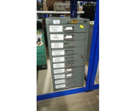 VINTAGE BISLEY METAL DRAWERS ( NO KEYS )