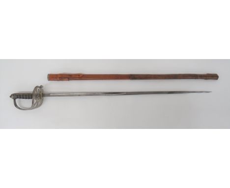 Grenadier Guards Officer's Piquet Weight Sword By Wilkinson 1918 32 1/2 inch, dumbbell blade with central fuller. &nbsp;Etche