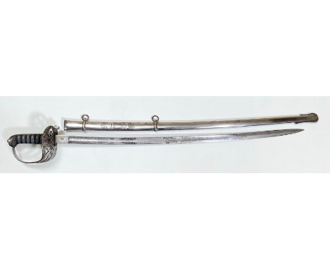 Victorian Staffordshire (Patshull) Rifle Volunteers Officer's Presentation Sword.  A magnificent example of a presentation Li