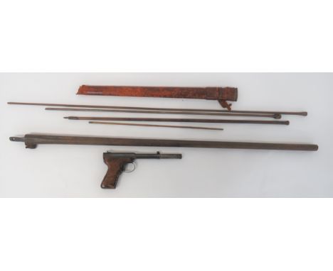 Diana Mod 2 Air Pistol blued spring housing body with push in loading barrel. &nbsp;The top marked "Diana Mod 2 Made In Great