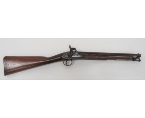 Victorian British Paget P1847 South Salopian Carbine .650 carbine, smoothbore, 15 3/4 inch barrel. &nbsp;Breech with proof st