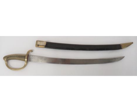 Continental Model AN1X Light Infantry Hanger 23 1/2 inch, single edged, slightly curved blade. &nbsp;The forte with maker "R 