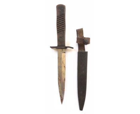 WW1 Imperial German "Demag" Combat Trench Fighting Knife Dagger A scarce example with 6 inch spearpoint blade. &nbsp;The Roun