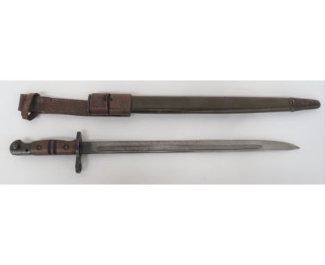 WW1 American P17 Bayonet 17 inch, single edged blade with fuller. &nbsp;The forte with maker code "W" (Winchester) and Americ