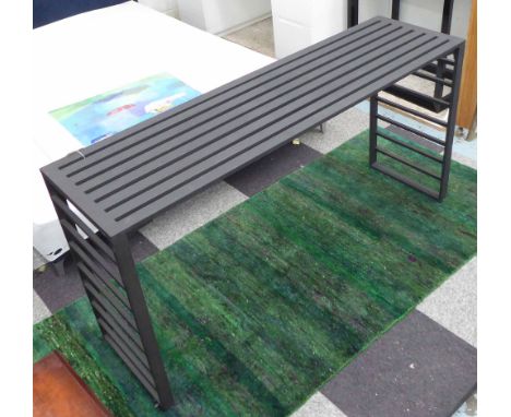 CONSOLE TABLE, contemporary style, black metal, 150cm x 43cm x 76cm H.