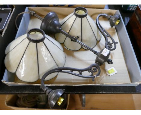 Vintage ceiling light with shades