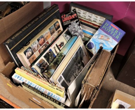 Box of books - Encyclopedia of Model Making, Colour Library of Great British Writers etc