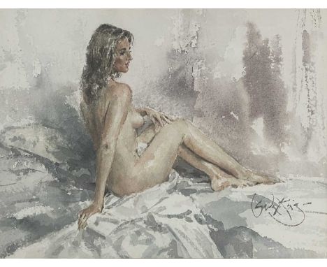 Gordon King (British, 1939-2022), Soft Nude - Painting of Caroline, signed l.r., signed, titled, dated 1998 and inscribed ver