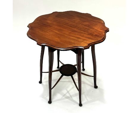 George Jack for Morris and Co. (attributed), an Arts and Crafts walnut occasional table, circa 1880, the ogee moulded circula