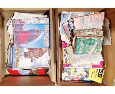 Collection of approximately 110 Meccano magazines dating from 1940's and 1950's together with approximately 20 ABC locomotive