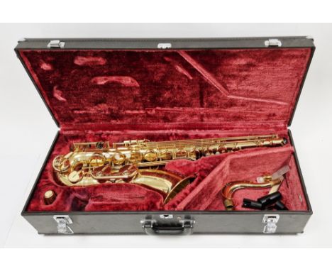 Yamaha tenor saxophone, yellow brass, model number YTS-62 serial number 046083, in hard fitted caseCondition ReportGood overa