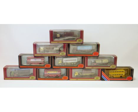 One box of Exclusive First Editions die-cast 1:76 scale model vehicles, boxed, including: Hoover Articulated Box Van, Commerc