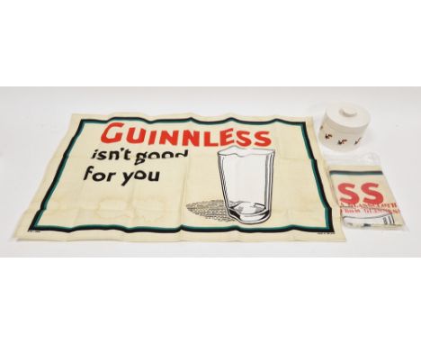 Guinness collectables including Carltonware (Carlton ware) Guinness jar and cover decorated with toucans, 10cm high, and two 