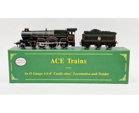 Boxed Ace Trains 0 gauge 4-6-0&nbsp; 'Castle class' locomotive and tender being the Earl of Mount Edgecumbe no. 5043, BR live