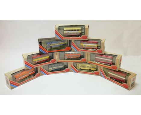 Boxed EFE 'Exclusive First Editions' diecast buses, 1:76 scale including Leyland PD2 Highbridge Newcastle 16114, Manchester s
