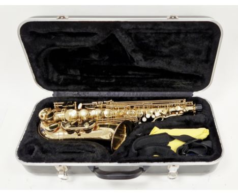 Montreux series III alto saxophone, yellow brass, serial number 234235, in hard fitted case