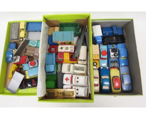 Large quantity of Corgi unboxed vehicles&nbsp;to include Austin A60, Riley Pathfinder, two Landrovers, Oldsmobile ERF model 4