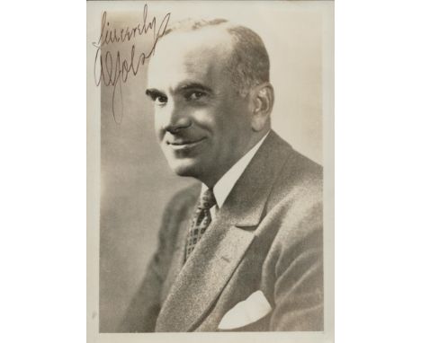 Al Jolson signed 7x5 inch vintage sepia photo. Good condition. All autographs come with a Certificate of Authenticity. We com