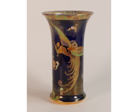 Carltonware New Chinese Bird and Cloud Trumpet Vase. Height: 20.5cm