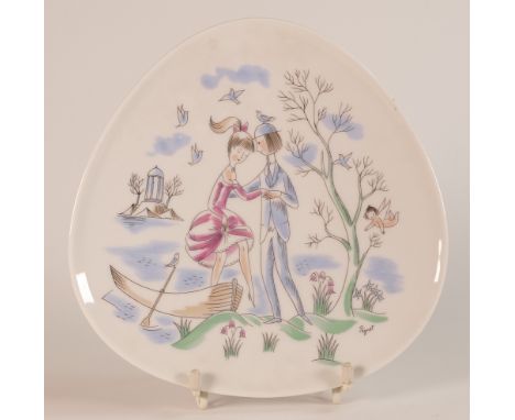 R. Peynet for Rosenthal Studio Linie Triangular Plate