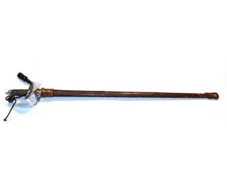 A George VI 1897 Pattern Infantry Officer's Dress Sword, the 83.5 cm etched blade with single fuller, by Anderson & Sons, Edi