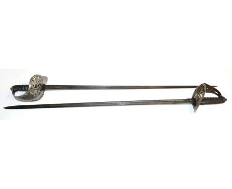 A Victorian 1895 Pattern Infantry Officer's Sword, the 82.2 cm etched blade with single fuller, by Henry Wilkinson, Pall Mall