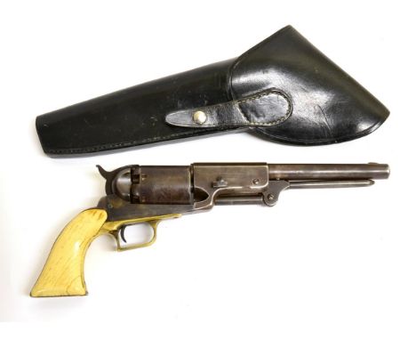 A Copy of a Colt Walker U.S.M.R. .44 Calibre Six Shot Single Action Percussion Revolver, with 23cm barrel, the right side of 