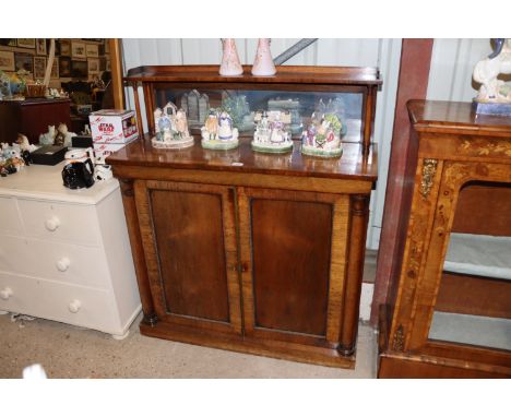 A 19th Century rosewood chiffonier having raised mirrored back gallery 