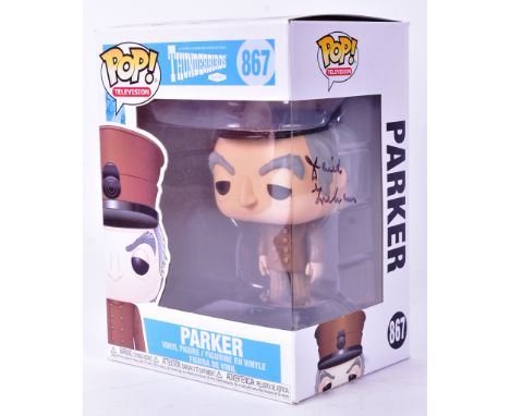Thunderbirds - David Graham - Voice of Parker, Brains, Gordon Tracy and others - autographed Parker Funko Pop vinyl action fi