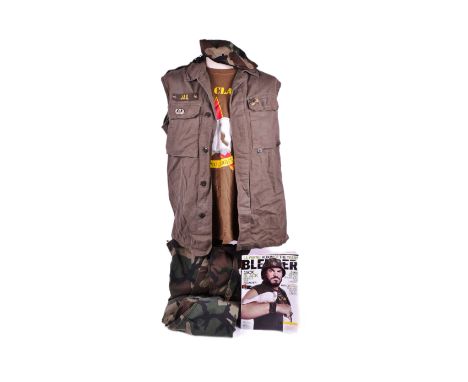 Tropic Thunder (2008 satirical action comedy film) - Jack Black - a costume worn by Black during promotion for the film on th