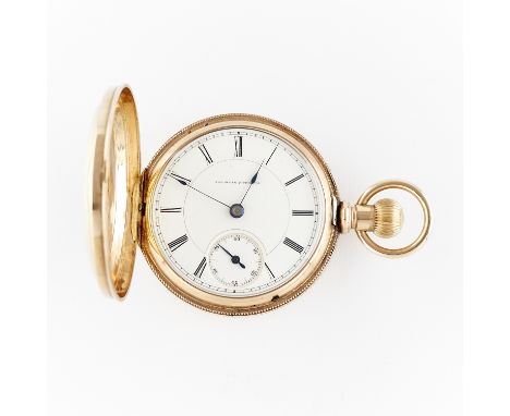 Illinois Watch Co., United States. One hunter pocket watch. Gold filled or plated hunter case with engraved foliate and flora