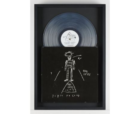 Jean-Michel Basquiat (American, 1960-1988). Vinyl and offset lithographed record sleeve titled "The Off's: First Record," 198
